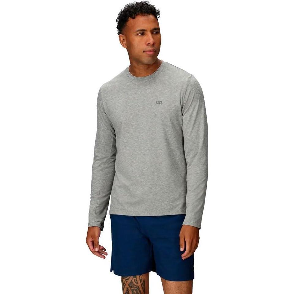 imageOutdoor Research Mens ActiveIce Spectrum Sun Long Sleeve TeeGrey Heather