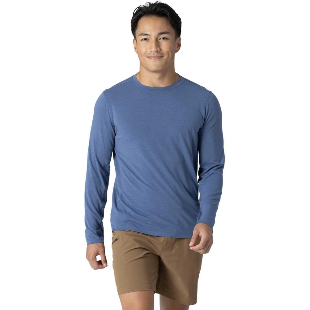 imageOutdoor Research Mens Eclipse Sun Long Sleeve Tee  Water amp Wind Resistant Breathable UPF 50 Lightweight Workout TopSkyline