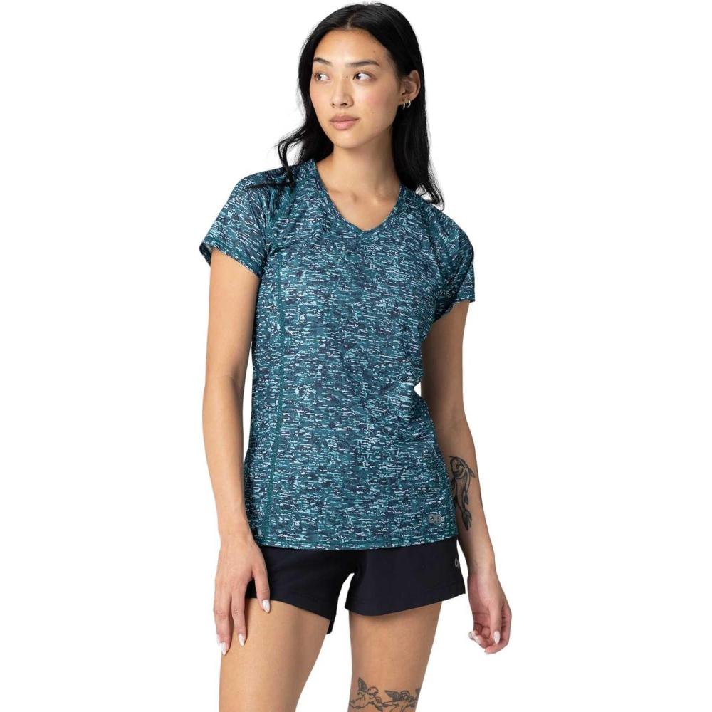 imageOutdoor Research Womens Echo TShirtMallard Traverse Print