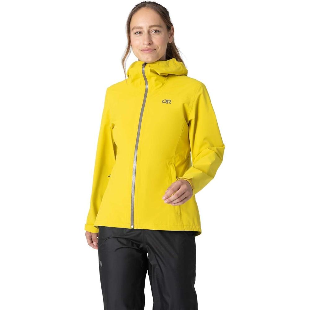 imageOutdoor Research Womens Stratoburst Stretch Rain JacketYellowpoplar
