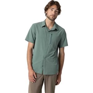 Outdoor Research Men’s Astroman Air Short Sleeve Sun Shirt | Vented Back, Breathable UPF 30+ Snap Button Hiking Top(Malachite)