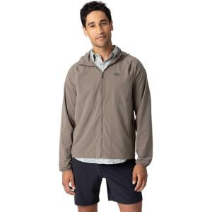Outdoor Research Men’s Astroman Full Zip Sun Hoodie | Lightweight UPF 30+ Shirt for Hiking & Hot Weather, Moisture Wicking(Gravel)