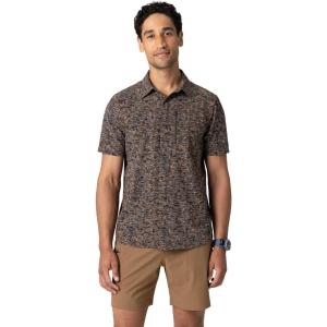 Outdoor Research Men’s Astroman Short Sleeve Sun Shirt | Lightweight UPF 30+ Snap Button Hiking Top, Breathable & Stretchy(Sedona Traverse Print)