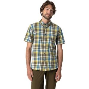 Outdoor Research Men’s Rooftop Short Sleeve Shirt – Button Down Shirt for Men(Dark Olive Plaid)