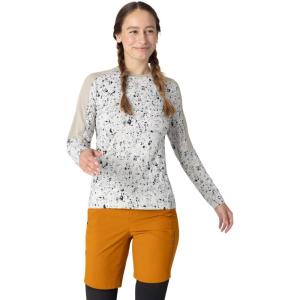 Outdoor Research Women’s Freewheel MTB Mountain Bike Long Sleeve Jersey(Pro Khaki/Oyster Creekside Print)