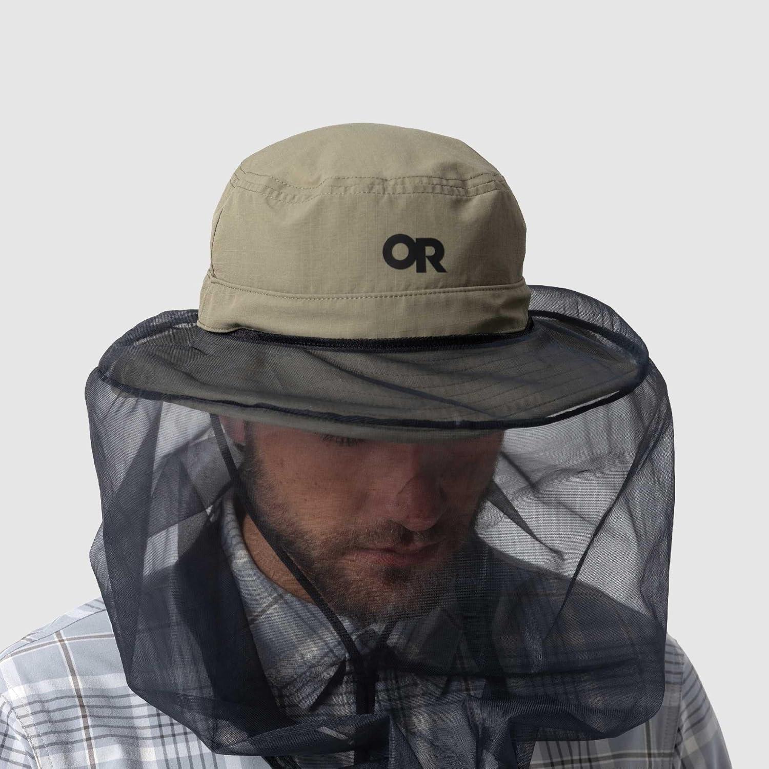 imageOutdoor Research Helios Bug Hat UPF 50 Netted Boonie Sun Hat for Hiking amp Fishing Mesh Net Keeps Mosquitos amp Insects OutRanger Green