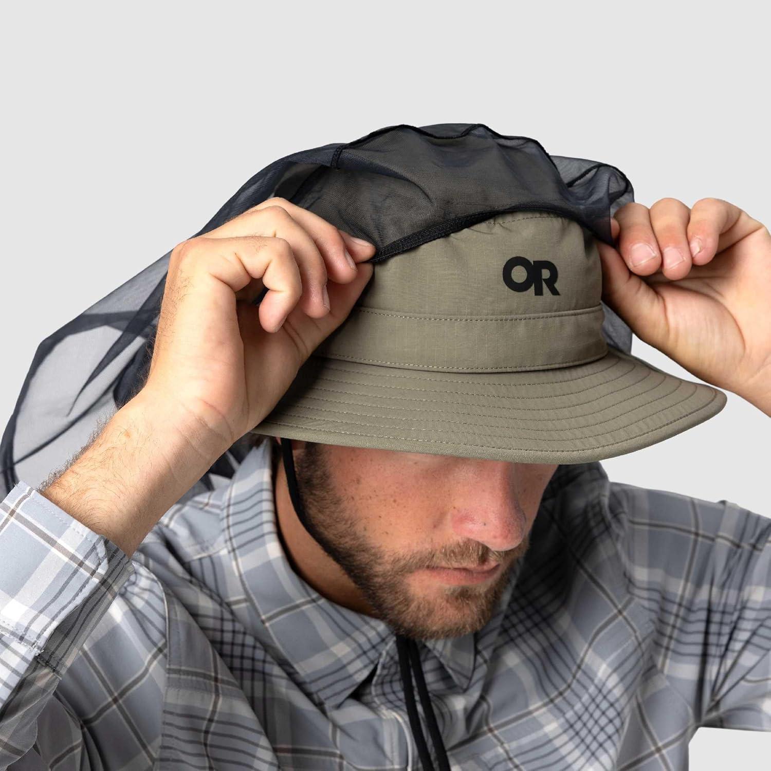 imageOutdoor Research Helios Bug Hat UPF 50 Netted Boonie Sun Hat for Hiking amp Fishing Mesh Net Keeps Mosquitos amp Insects OutRanger Green