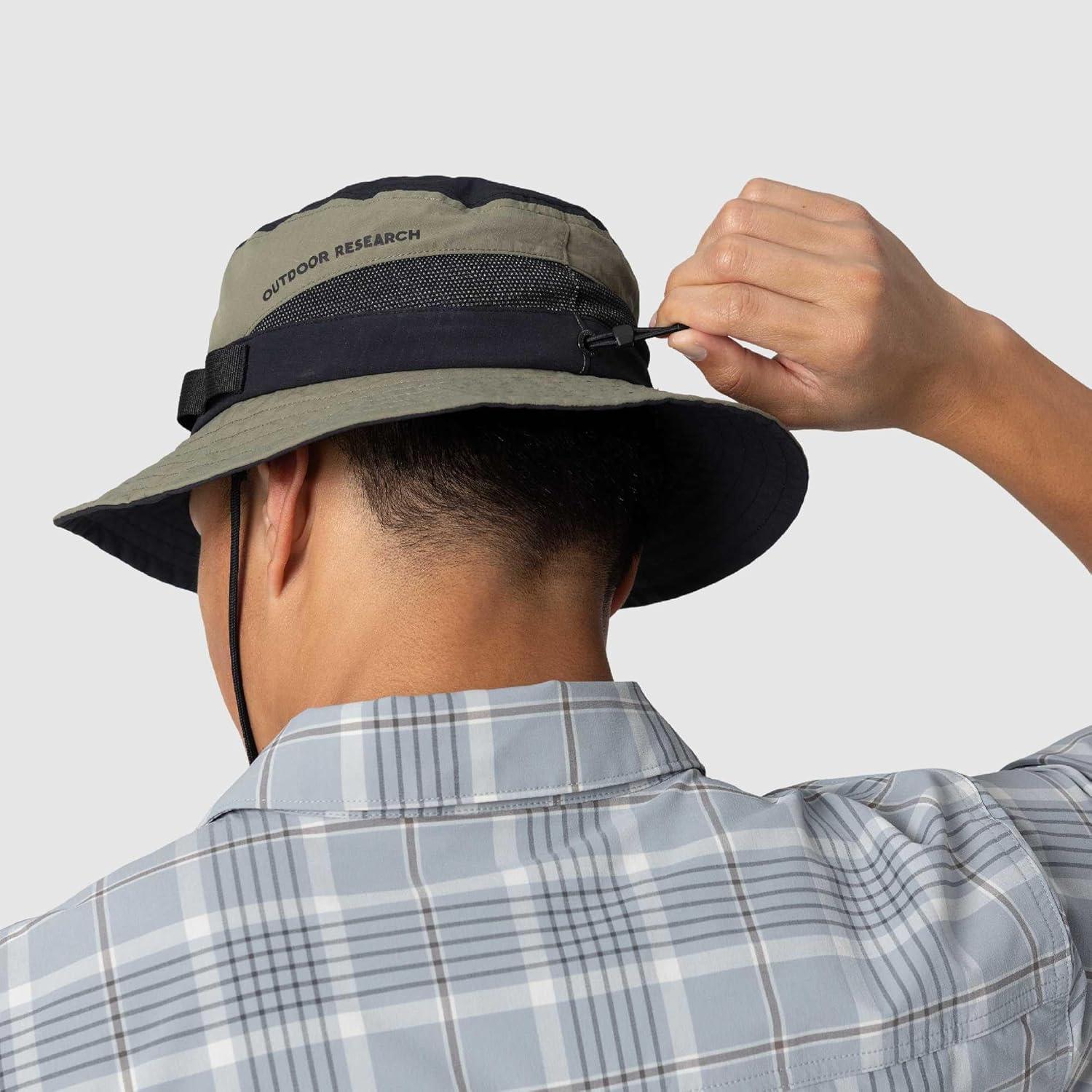 imageOutdoor Research Insect Shield Bucket Hat Lightweight Bug Repellent Hat UPF 50 Sun Protection Breathable Mesh VentingRanger GreenBlack