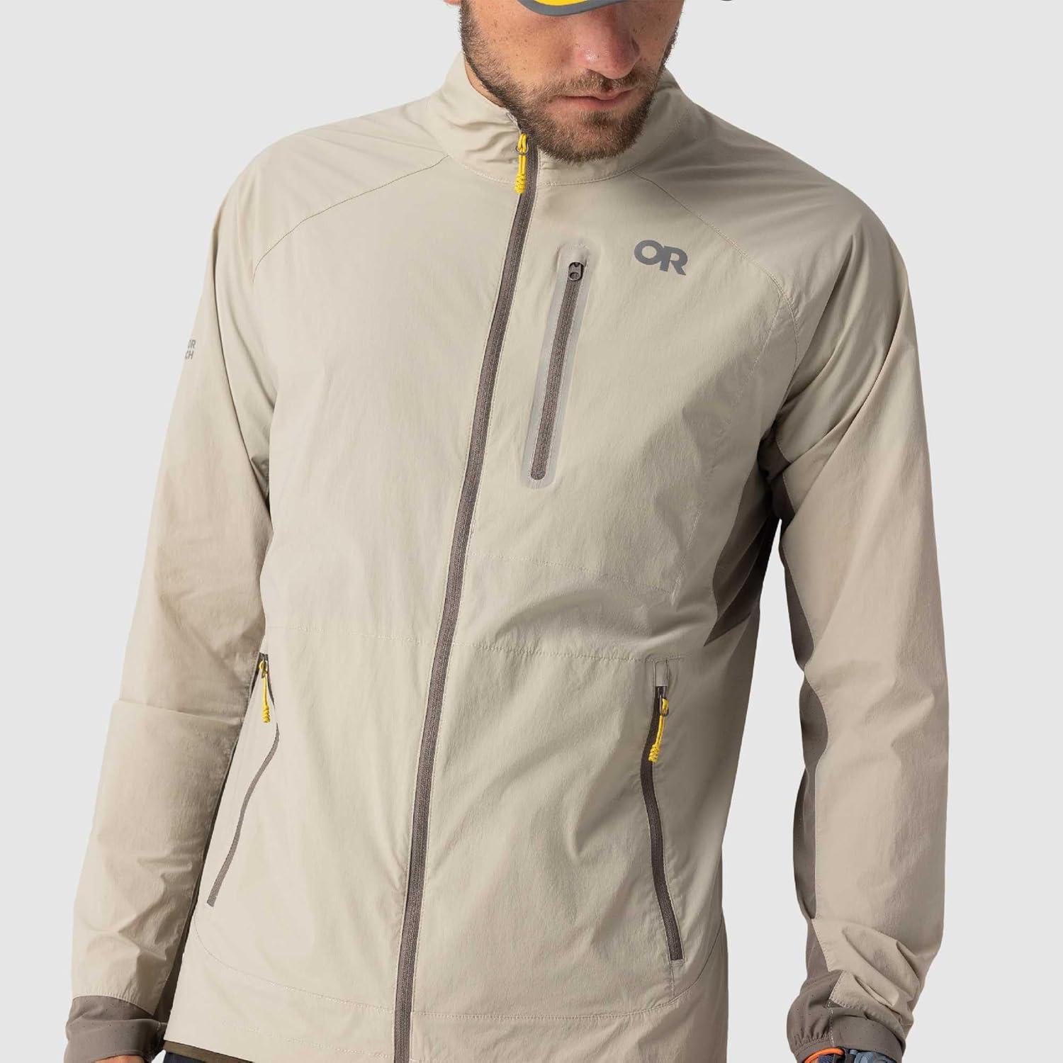 imageOutdoor Research Mens Deviator Wind JacketPro KhakiGravel