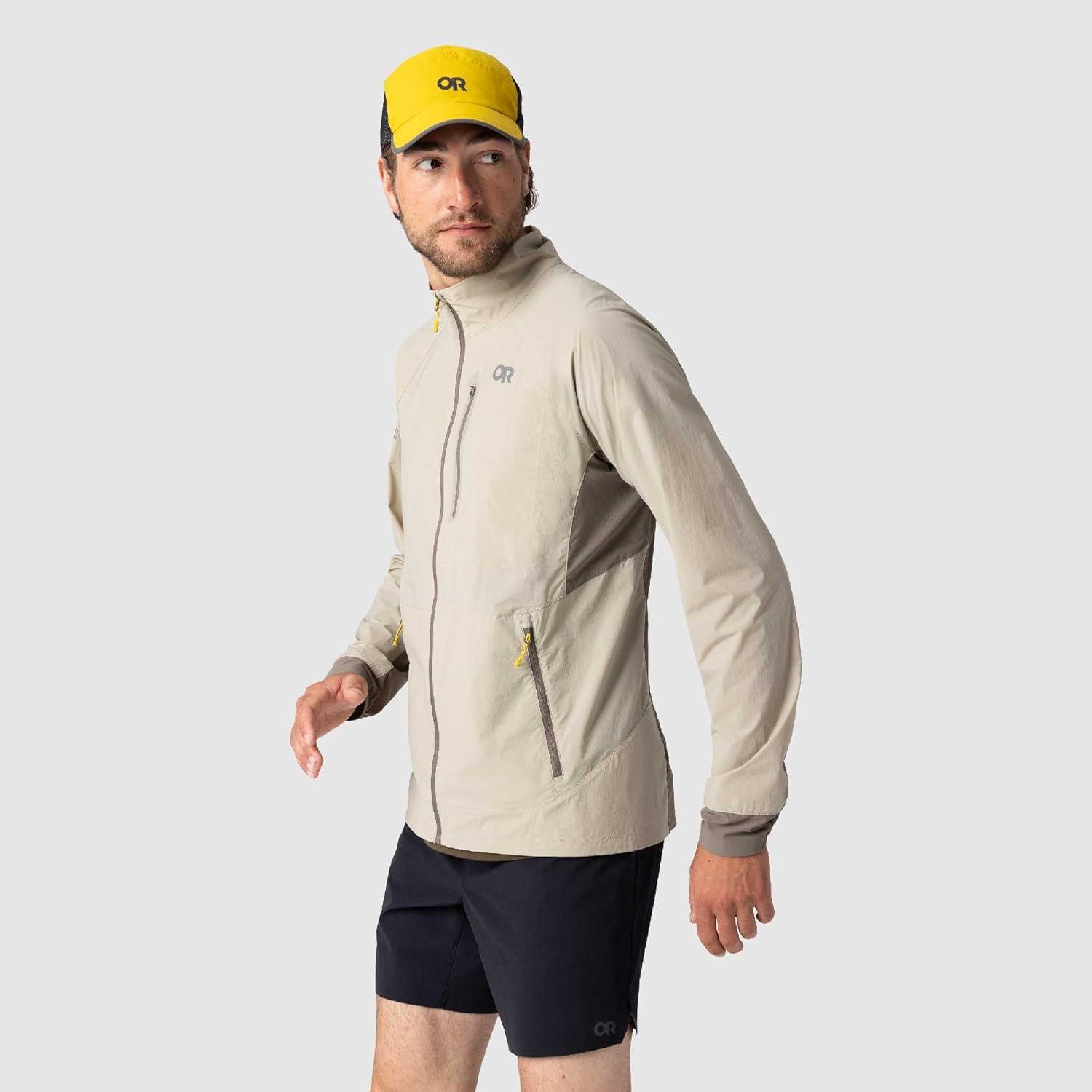 imageOutdoor Research Mens Deviator Wind JacketPro KhakiGravel