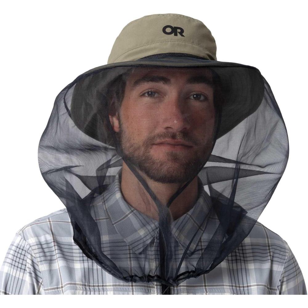 imageOutdoor Research Helios Bug Hat UPF 50 Netted Boonie Sun Hat for Hiking amp Fishing Mesh Net Keeps Mosquitos amp Insects OutRanger Green
