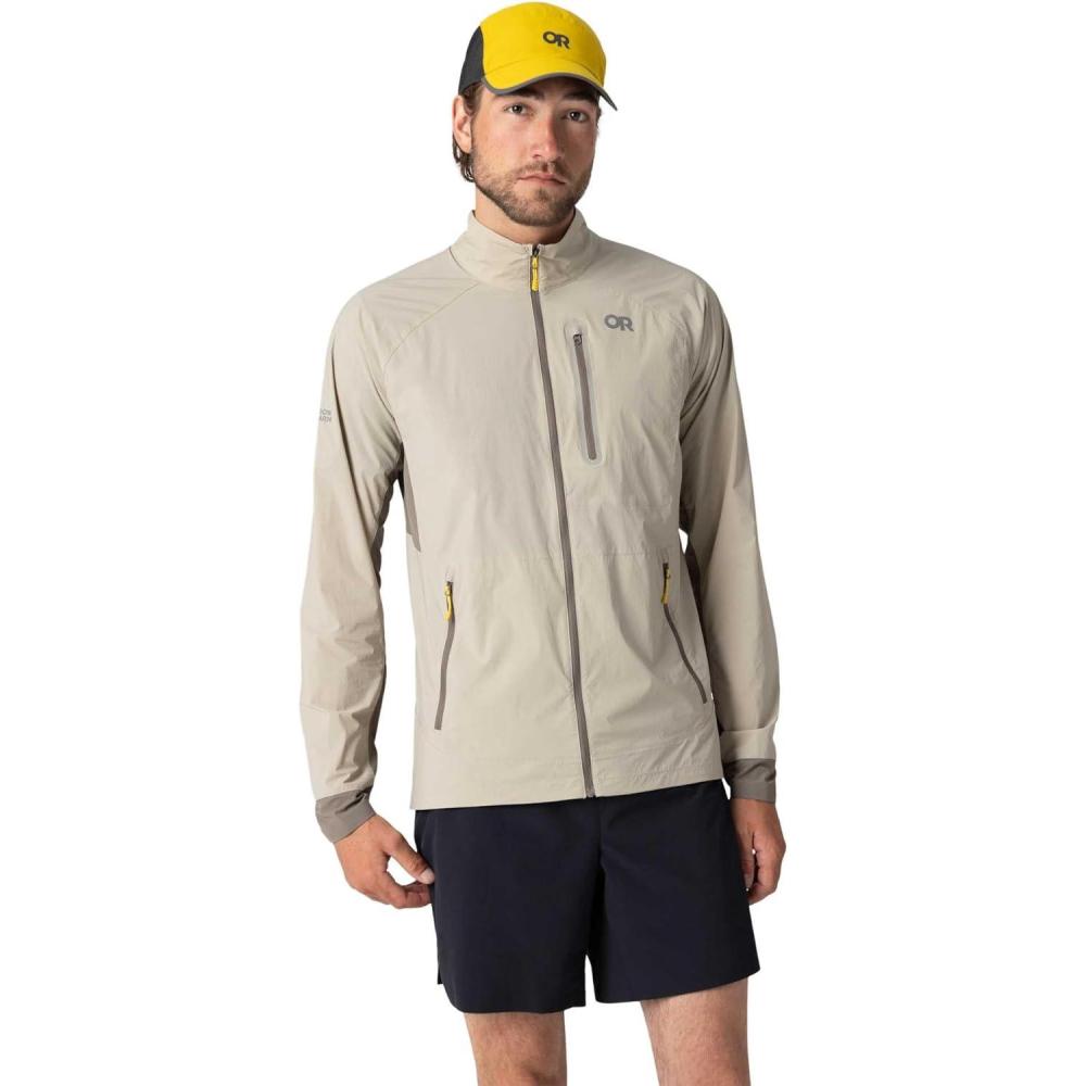 imageOutdoor Research Mens Deviator Wind JacketPro KhakiGravel