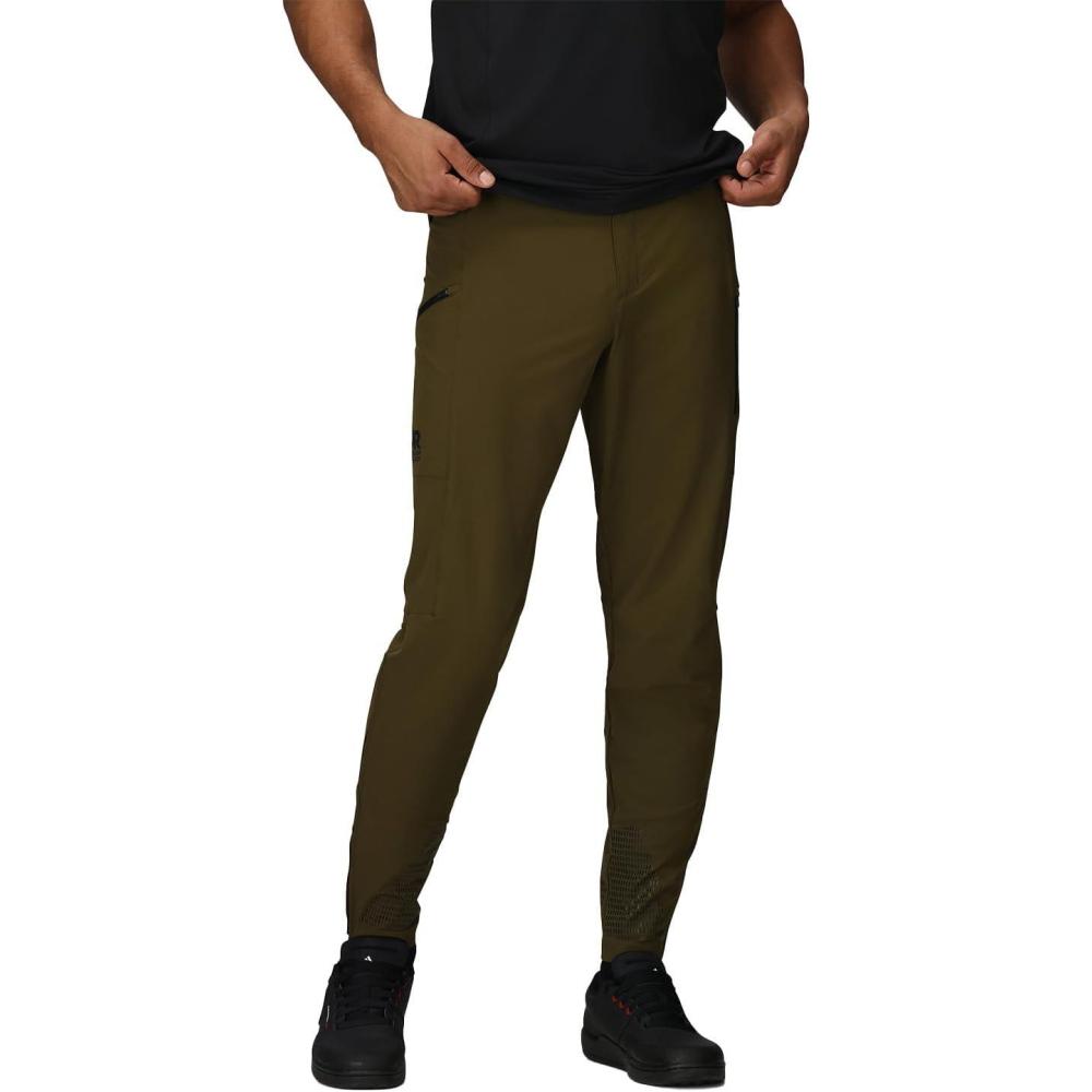 imageOutdoor Research Mens Freewheel Ride Biking Pants  Water Wind Abrasion Resistant Quick Drying UPF 50 Trim FitDark Olive
