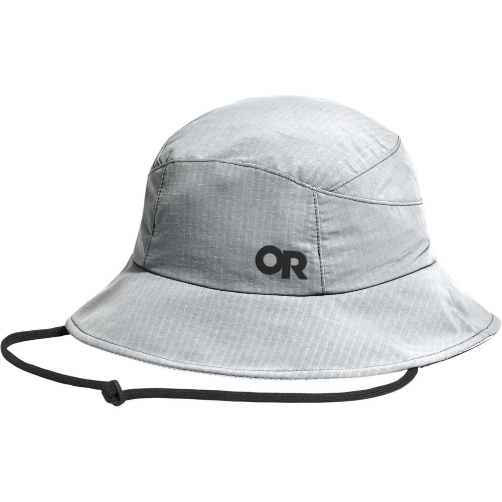 imageOutdoor Research Sun Bucket Hat  UPF 50 Protection Lightweight Packable Hiking Fisherman Hat for Men amp Women Chin StrapLight Pewter