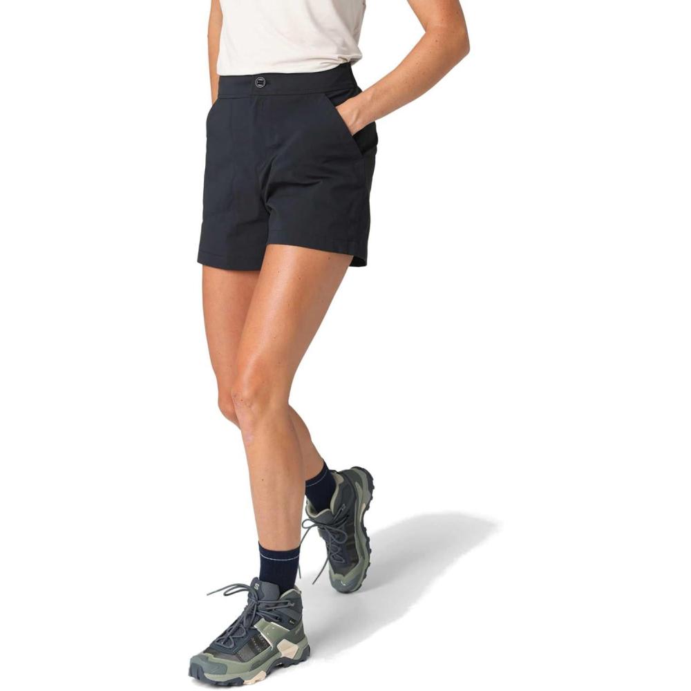imageOutdoor Research Womens Timberline Short Moisture Wicking Stretchy UPF 50 Athletic Hiking Shorts Quick Dry Zip PocketBlack