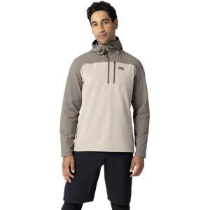 Outdoor Research Men’s Freewheel Half Zip Hoodie(Pro Khaki/Gravel)