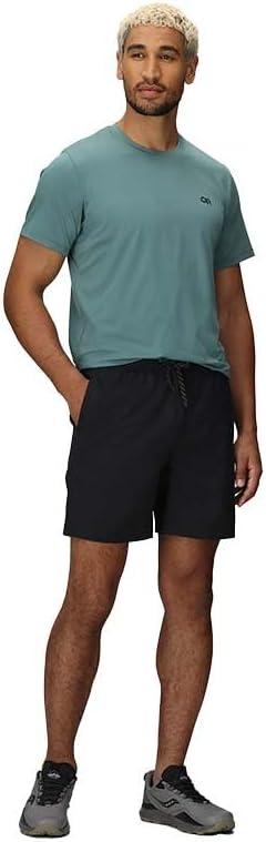 imageOutdoor Research Mens Odyssey Multi Shorts Water Resistant DWR Side amp Back Pockets UPF 50 Standard FitBlack