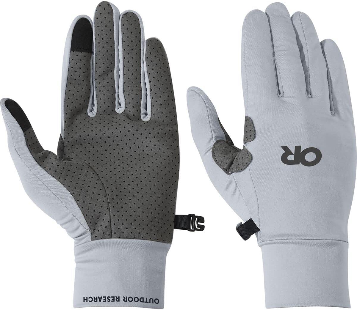 imageOutdoor Research Unisex Activelce Chroma Full Sun Gloves Lightweight amp Breathable UPF 50 Sun Protection GloveTitanium Grey