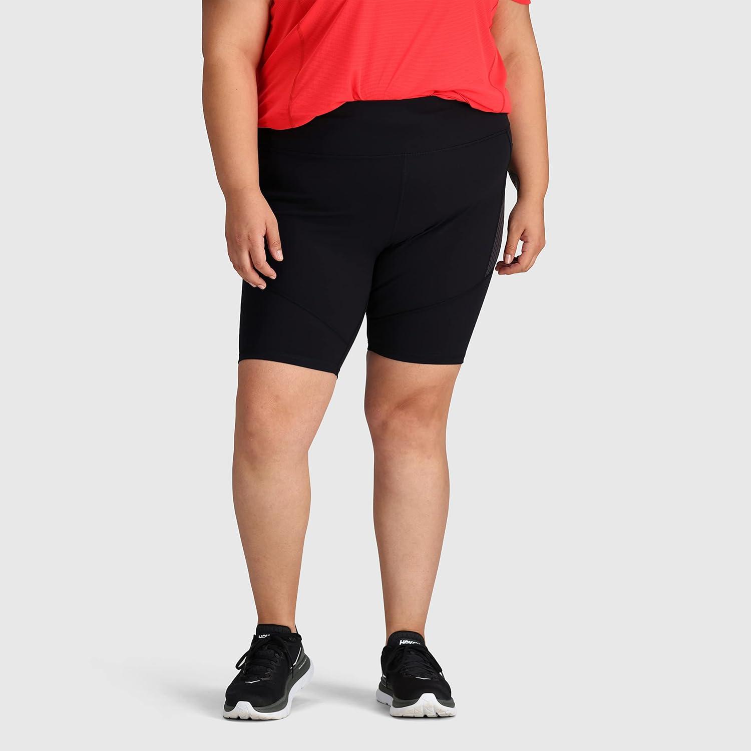 imageOutdoor Research Womens AdVantage Shorts 10 Inseam  High Waist Bike ShortsBlack
