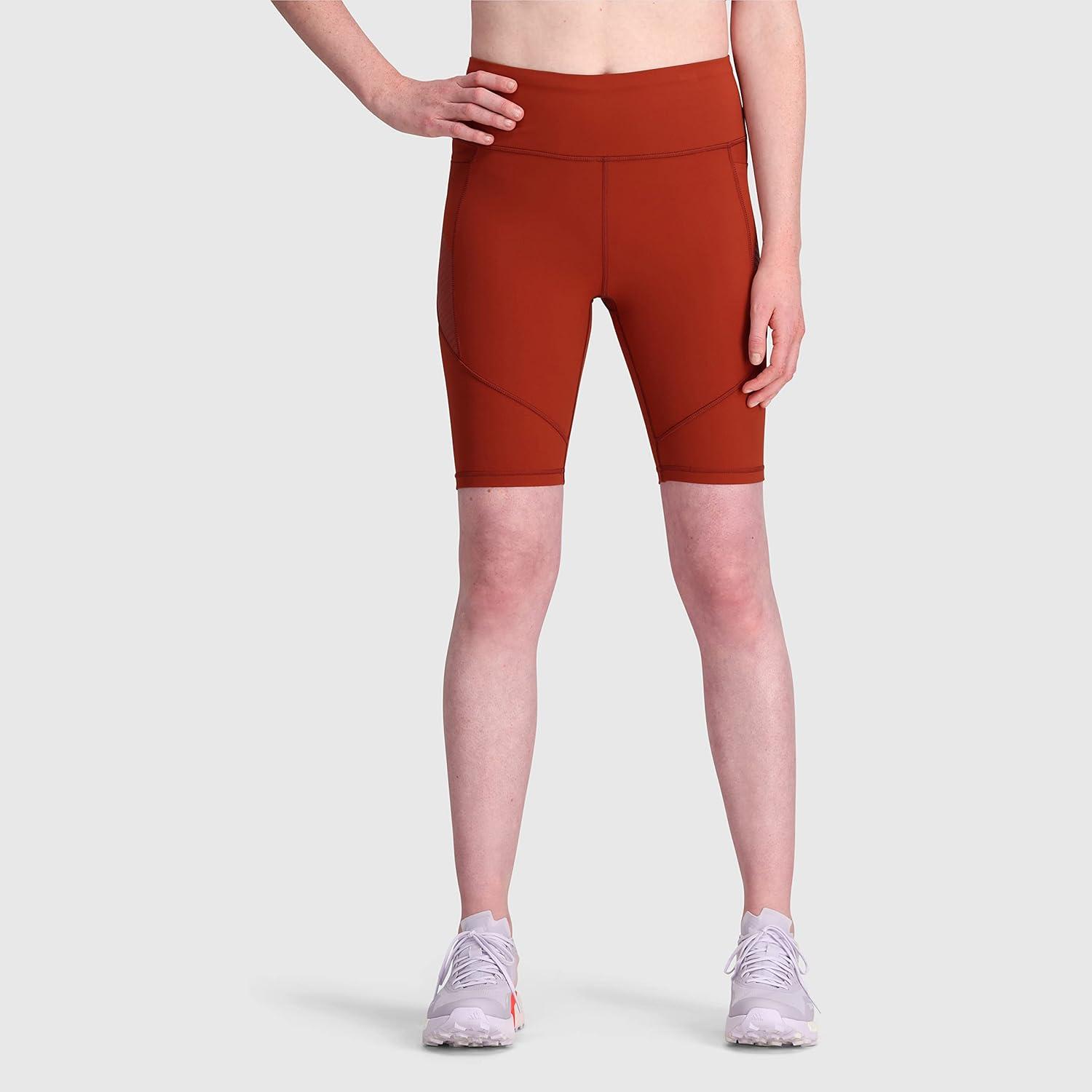 imageOutdoor Research Womens AdVantage Shorts 10 Inseam  High Waist Bike ShortsBrick