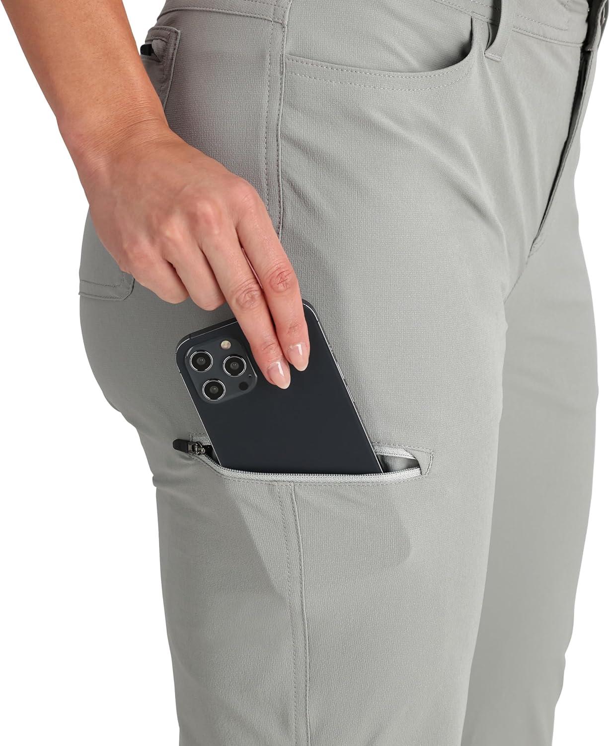 imageOutdoor Research Womens Ferrosi Pants Short Inseam Light Pewter 12