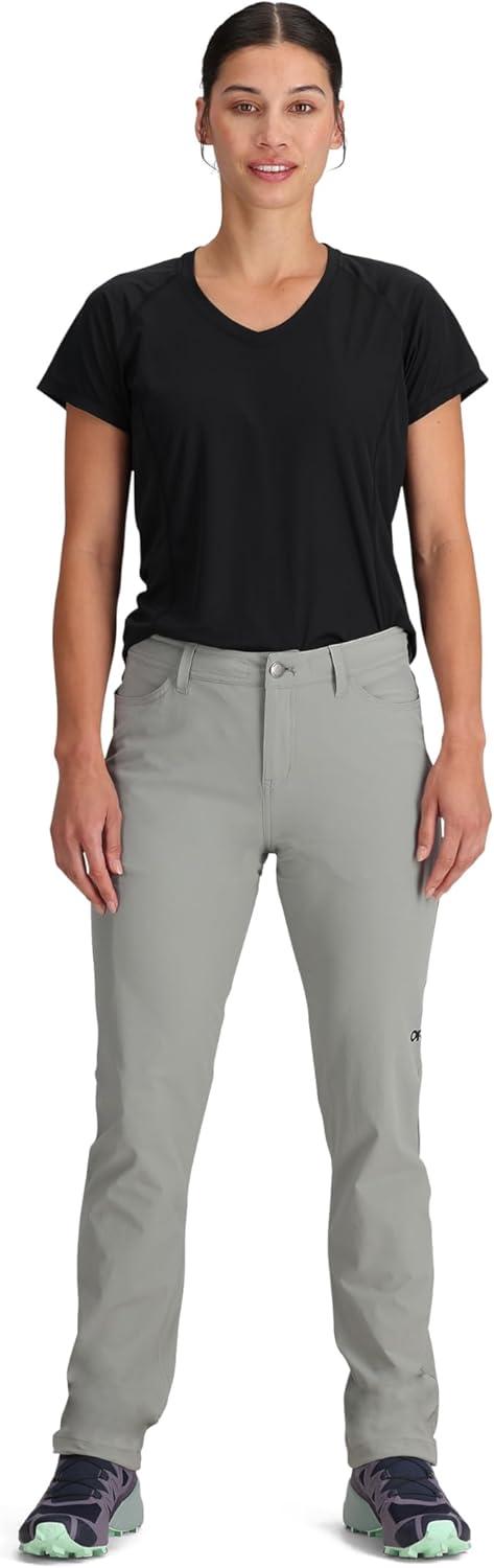 imageOutdoor Research Womens Ferrosi Pants Short Inseam Light Pewter 12