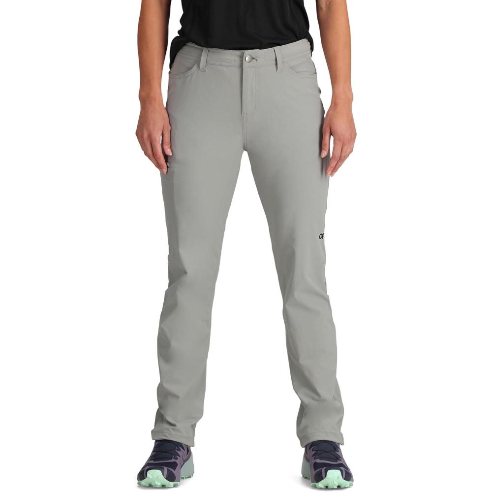 imageOutdoor Research Womens Ferrosi Pants Short Inseam Light Pewter 12