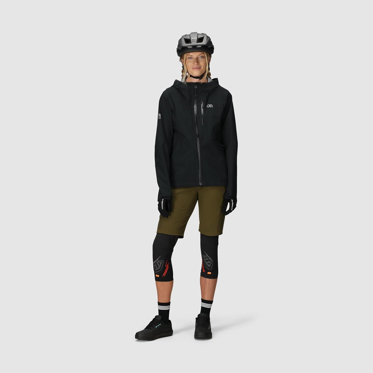 imageOutdoor Research Womens Freewheel MTB Stretch Rain JacketBlack