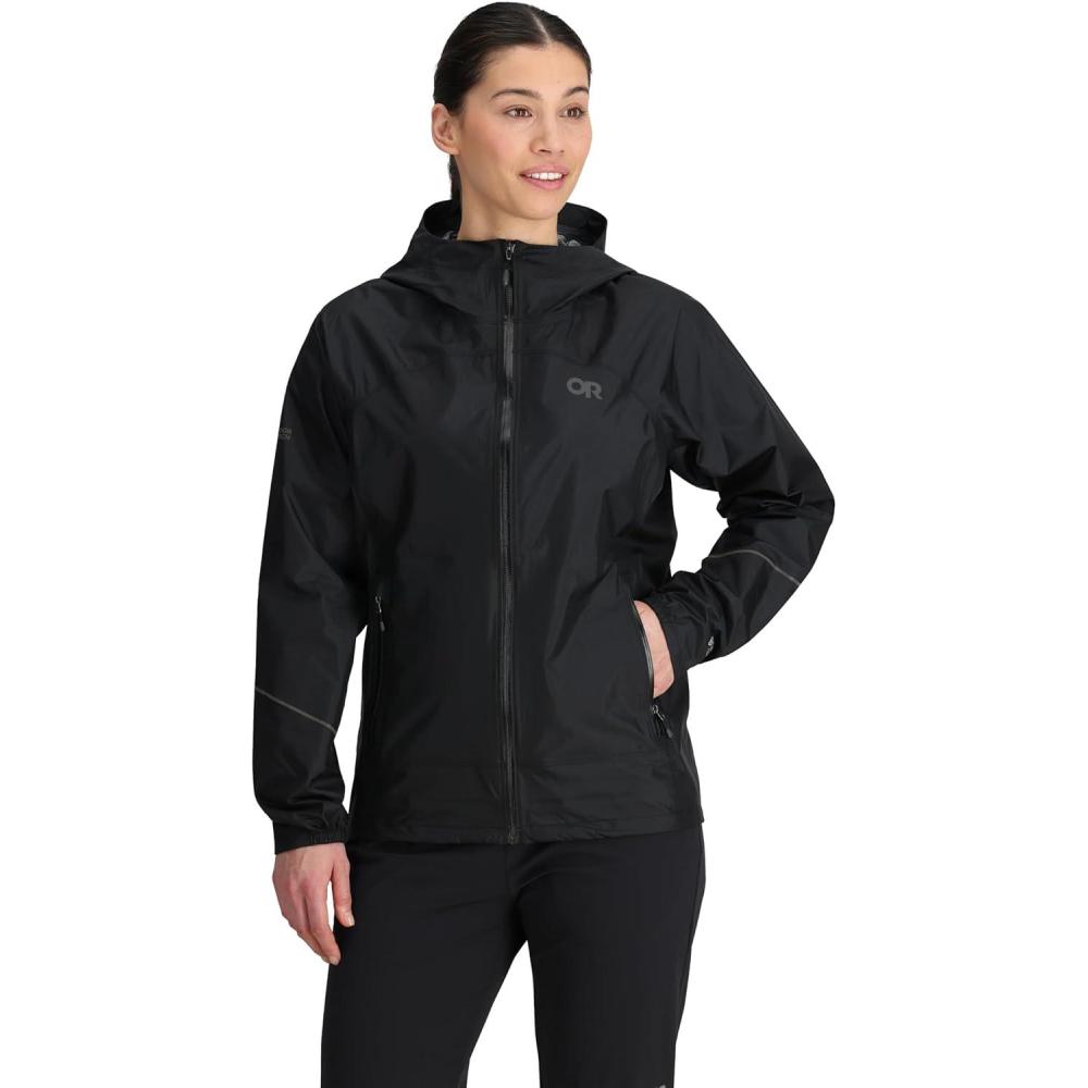 imageOUTDOOR RESEARCH Womens Helium Rain Jacket Waterproof Windproof Breathable Lightweight Durable Standard Fit