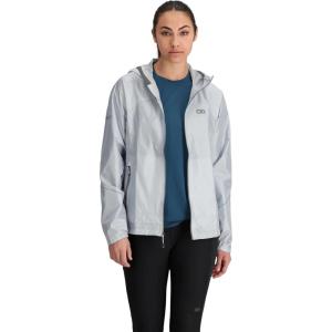 Outdoor Research Women’s Helium Rain Jacket(Titanium)
